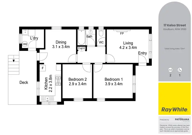 Floorplan of Homely house listing, 17 Kelso Street, Goulburn NSW 2580