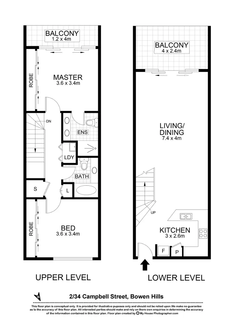 Floorplan of Homely apartment listing, 2/34 Campbell Street, Bowen Hills QLD 4006