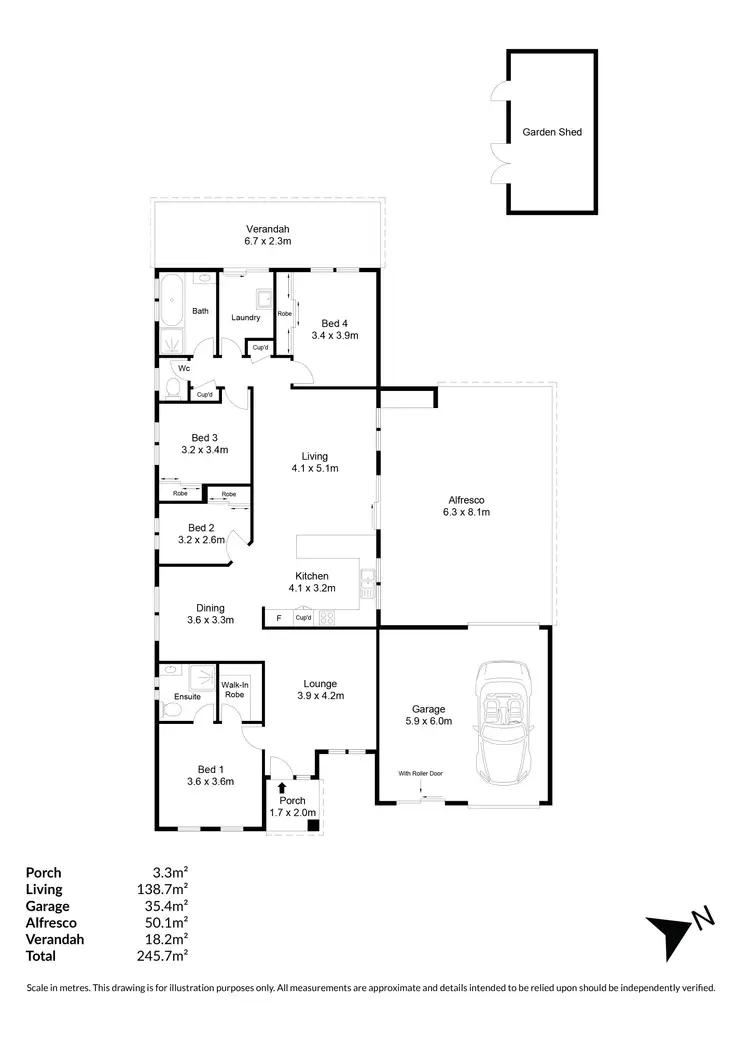 Floorplan of Homely other listing, 8 Jordon Street, Munno Para West SA 5115