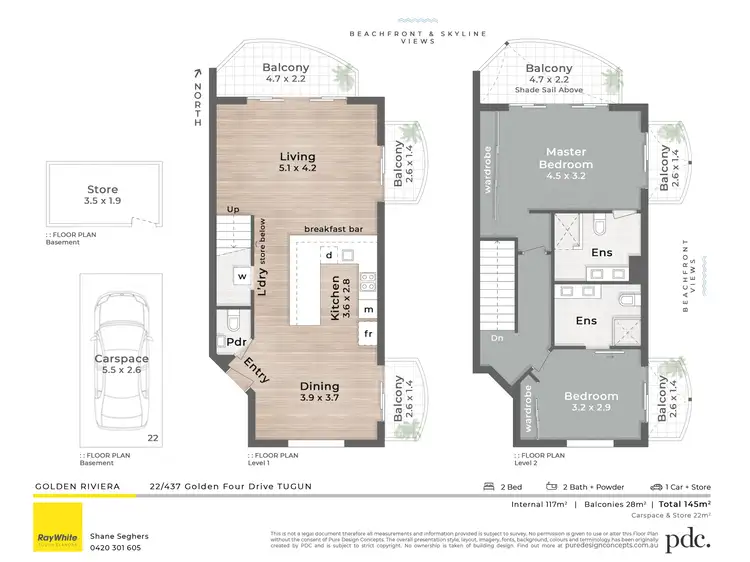 Floorplan of Homely unit listing, 22/437 Golden Four Drive, Tugun QLD 4224