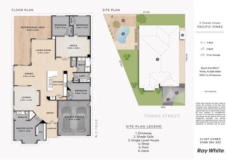 Floorplan of Homely house listing, 5 Tomah Street, Pacific Pines QLD 4211