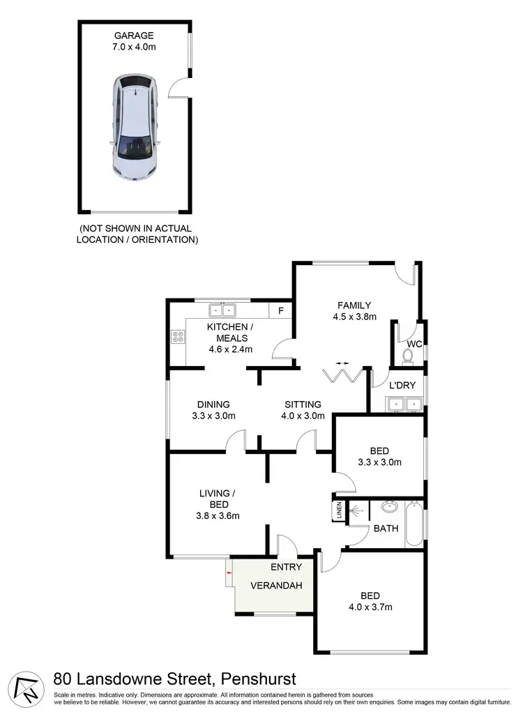 Floorplan of Homely house listing, 80 Lansdowne Street, Penshurst NSW 2222