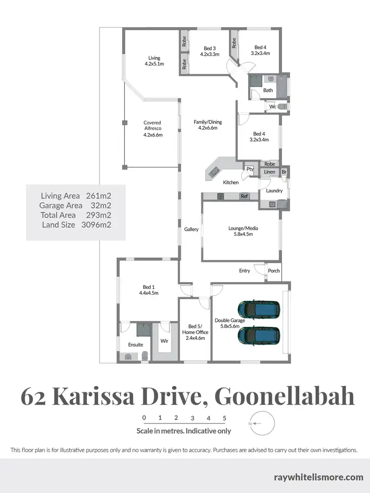 Floorplan of Homely house listing, 62 Karissa Drive, Goonellabah NSW 2480