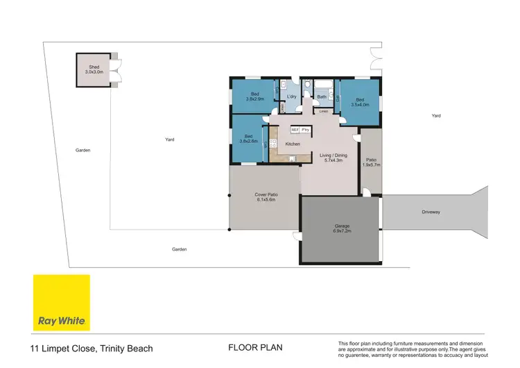 Floorplan of Homely house listing, 11 Limpet Close, Trinity Beach QLD 4879