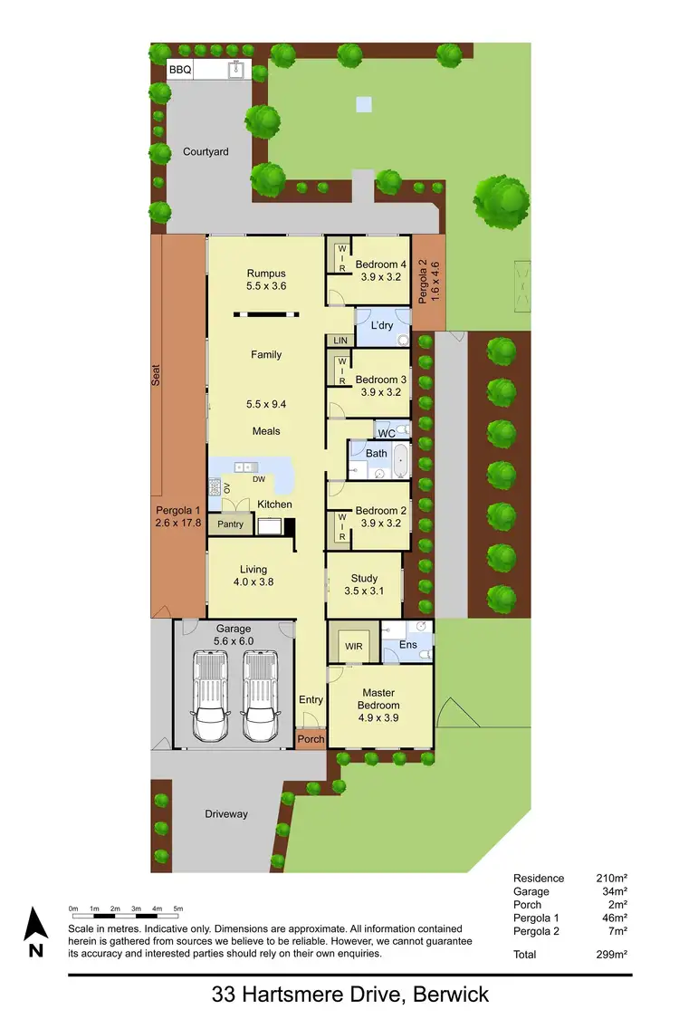 Floorplan of Homely house listing, 33 Hartsmere Drive, Berwick VIC 3806