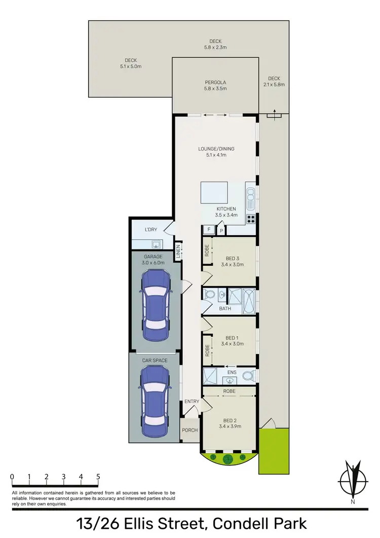 Floorplan of Homely villa listing, 13/26 Ellis Street, Condell Park NSW 2200