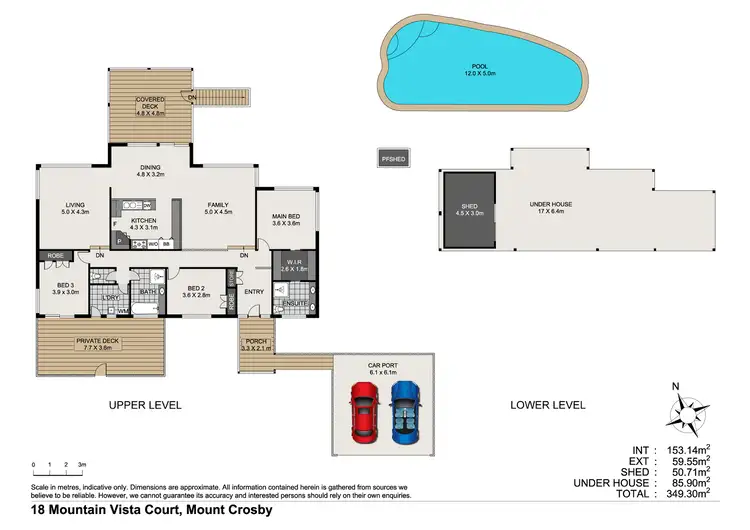 Floorplan of Homely rural property listing, 18 Mountain Vista Court, Mount Crosby QLD 4306