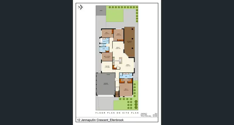 Floorplan of Homely house listing, 12 Jennapullin Crescent, Ellenbrook WA 6069