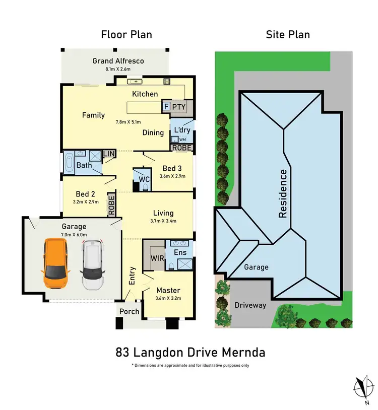 Floorplan of Homely house listing, 83 Langdon Drive, Mernda VIC 3754