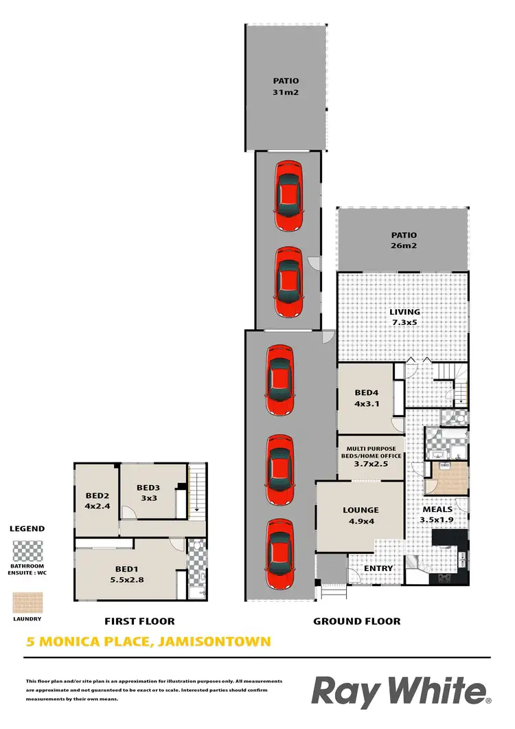 Floorplan of Homely house listing, 5 Monica Place, Jamisontown NSW 2750