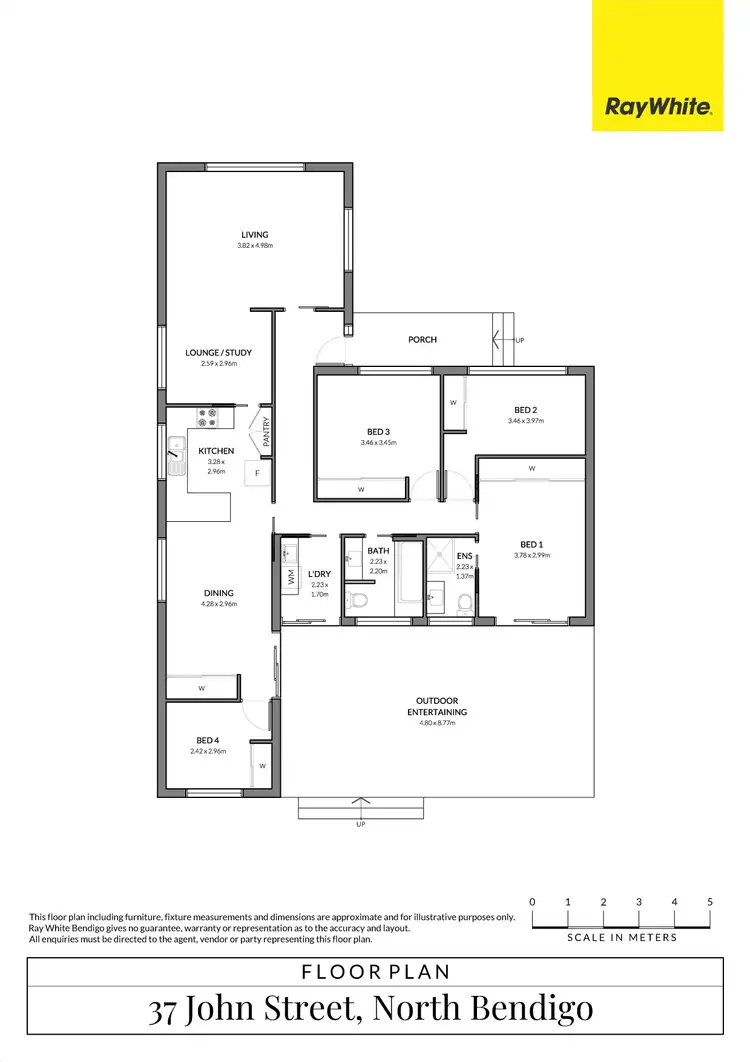 Floorplan of Homely house listing, 37 John Street, North Bendigo VIC 3550