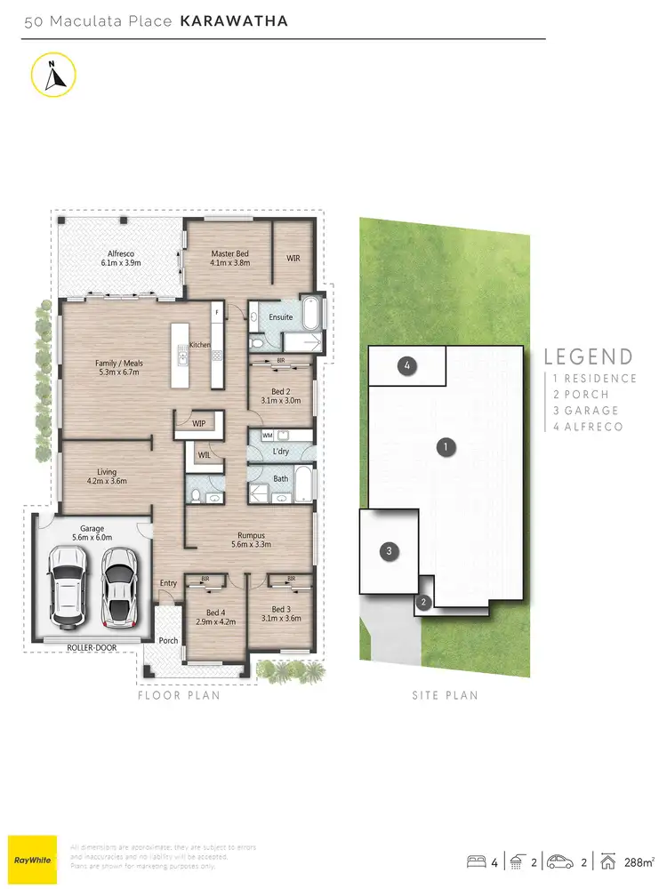Floorplan of Homely house listing, 50 Maculata Place, Karawatha QLD 4117