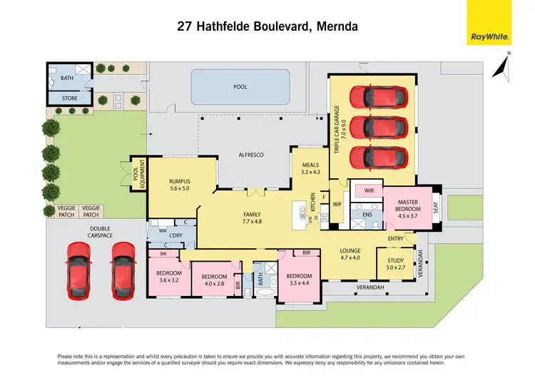 Floorplan of Homely house listing, 27 Hathfelde Boulevard, Mernda VIC 3754