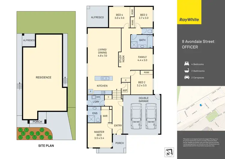 Floorplan of Homely house listing, 8 Avondale Street, Officer VIC 3809