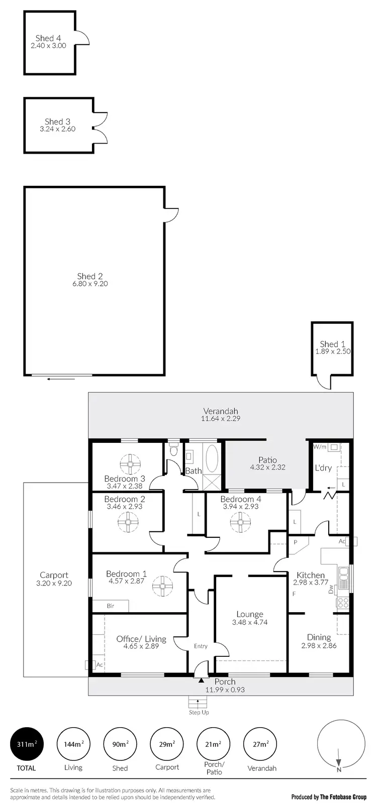 Floorplan of Homely house listing, 100 Reid Avenue, Magill SA 5072