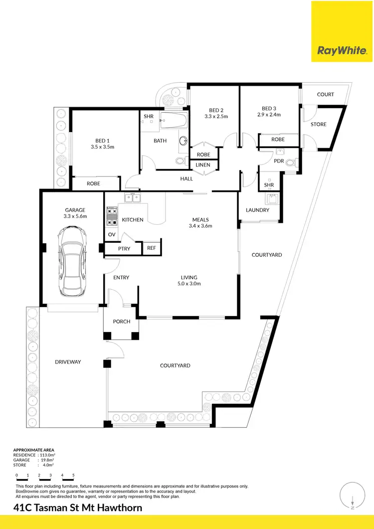 Floorplan of Homely house listing, 41C Tasman Street, Mount Hawthorn WA 6016