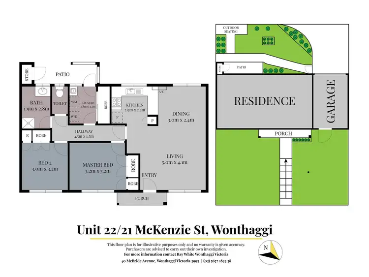 Floorplan of Homely unit listing, 22/21 McKenzie Street, Wonthaggi VIC 3995