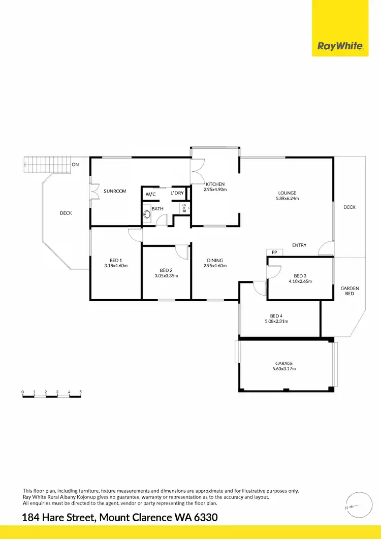 Floorplan of Homely house listing, 184 Hare Street, Mount Clarence WA 6330