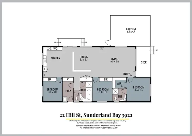 Floorplan of Homely house listing, 22 Hill Street, Sunderland Bay VIC 3922