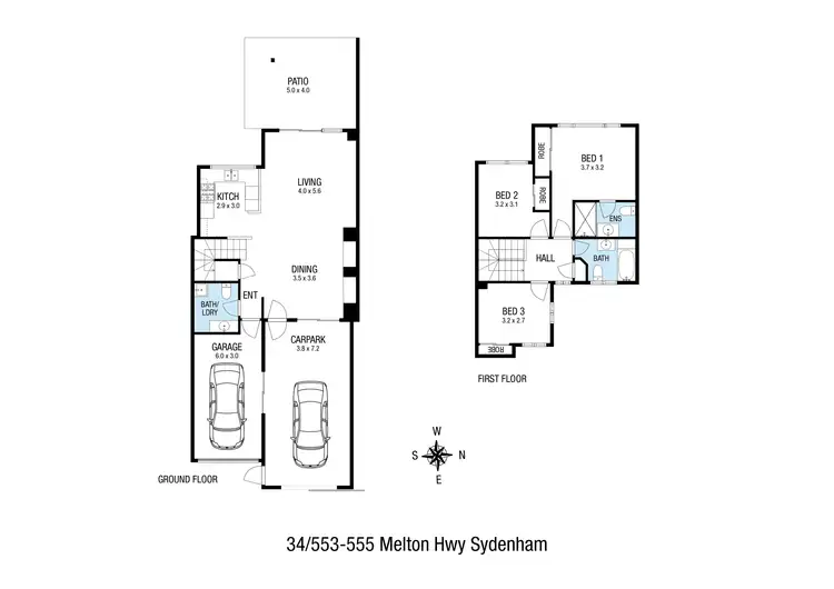Floorplan of Homely unit listing, 34/553 - 555 Melton Highway, Sydenham VIC 3037
