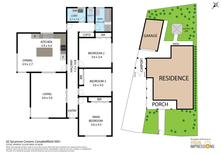Floorplan of Homely house listing, 62 Sycamore Crescent, Campbellfield VIC 3061