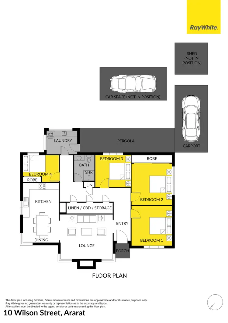 Floorplan of Homely house listing, 10 Wilson Street, Ararat VIC 3377