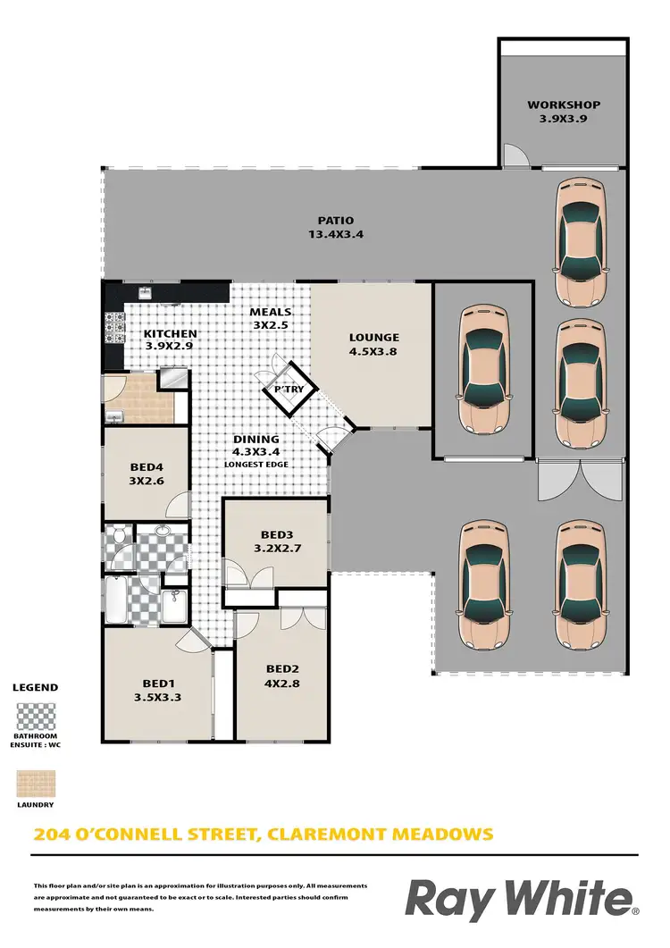 Floorplan of Homely house listing, 204 O'Connell Street, Claremont Meadows NSW 2747