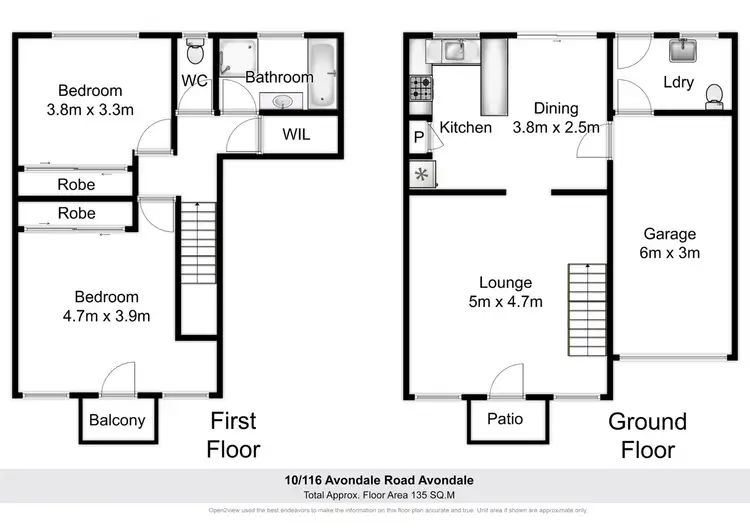Floorplan of Homely townhouse listing, 10/116 Avondale Road, Avondale NSW 2530