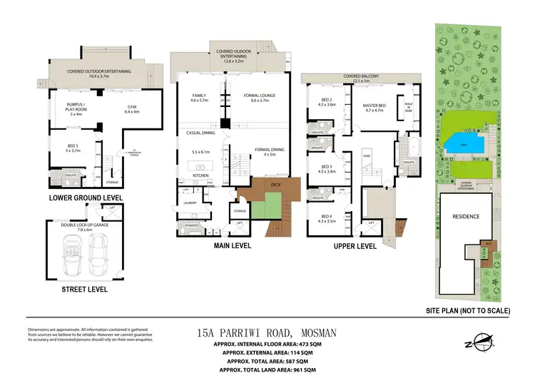 Floorplan of Homely house listing, 15A Parriwi Road, Mosman NSW 2088