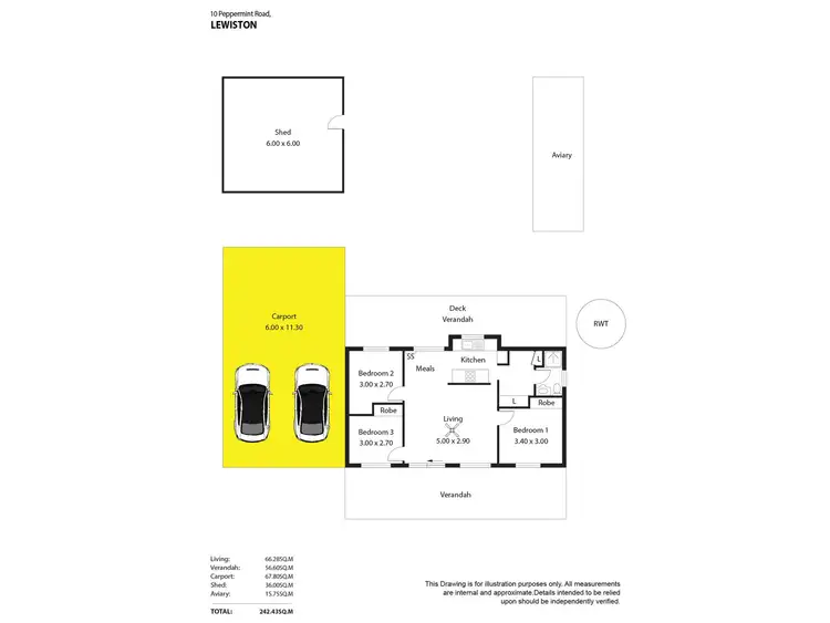 Floorplan of Homely house listing, 10 Peppermint Road, Lewiston SA 5501