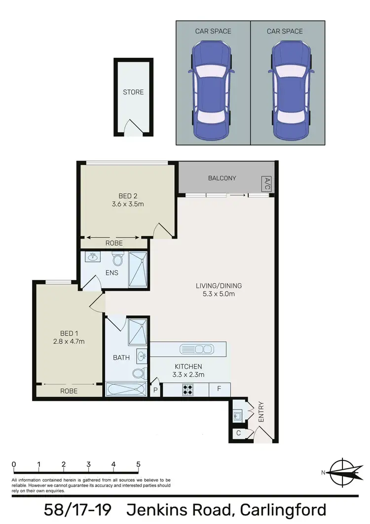 Floorplan of Homely apartment listing, 58/17-19 Jenkins Road, Carlingford NSW 2118