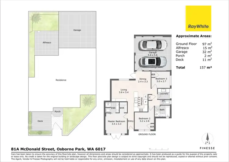 Floorplan of Homely house listing, 81A Mcdonald Street, Osborne Park WA 6017