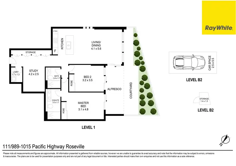 Floorplan of Homely unit listing, 111/989-1015 Pacific Highway, Roseville NSW 2069