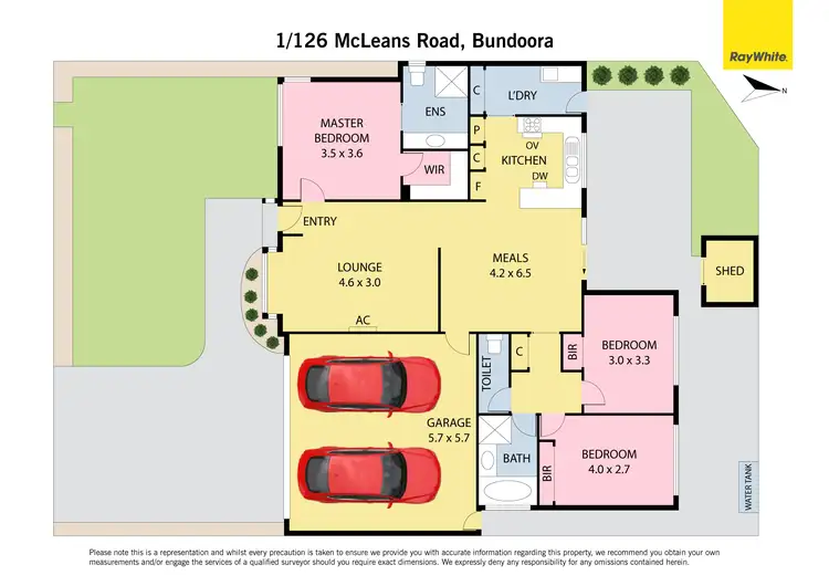 Floorplan of Homely house listing, 1/126 McLeans Road, Bundoora VIC 3083