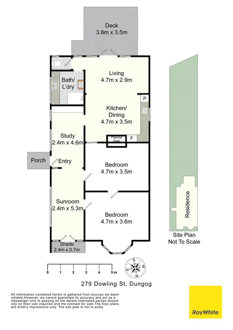 Floorplan of Homely house listing, 279 Dowling Street, Dungog NSW 2420