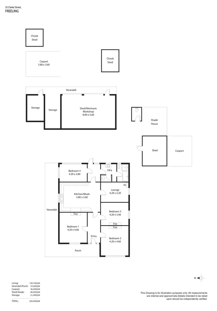 Floorplan of Homely house listing, 25 Clarke Street, Freeling SA 5372
