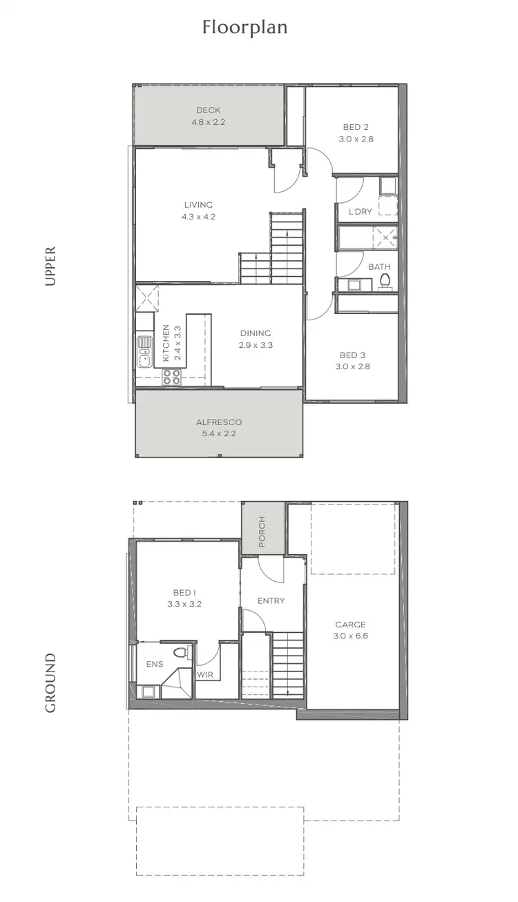 Floorplan of Homely townhouse listing, 2 Lark Street, Elermore Vale NSW 2287