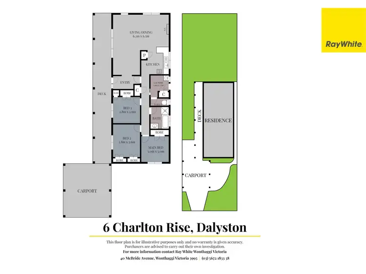 Floorplan of Homely house listing, 6 Charlton Rise, Dalyston VIC 3992