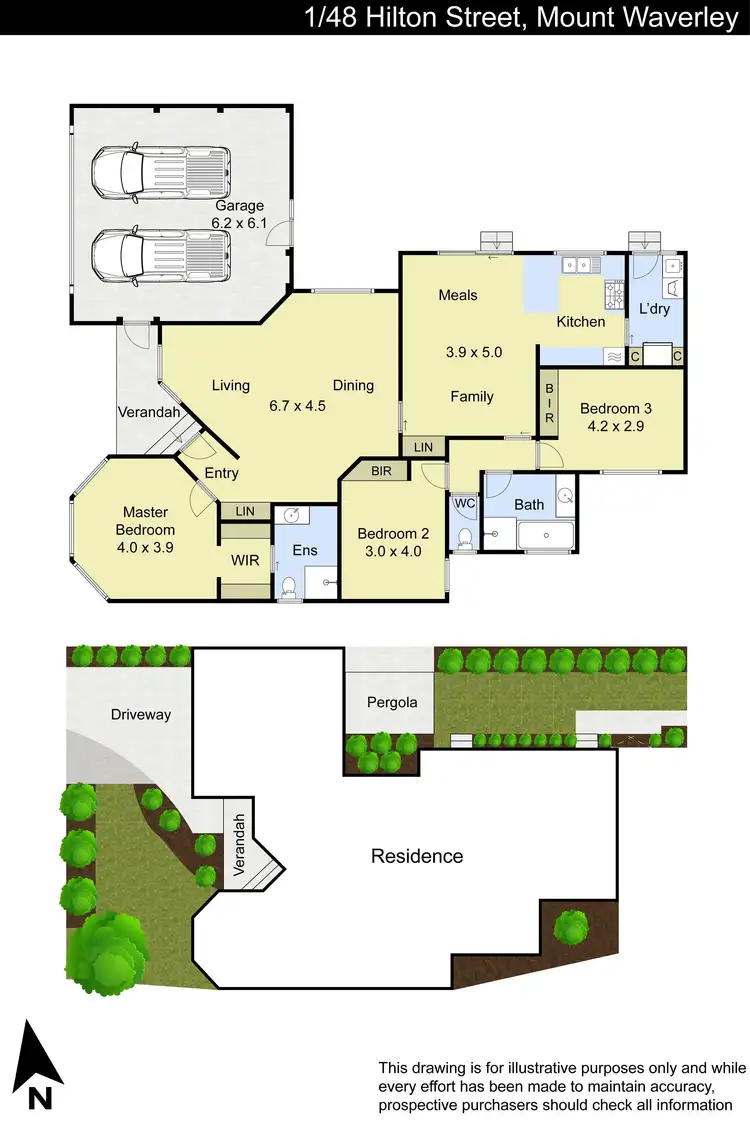 Floorplan of Homely unit listing, 1/48 Hilton Street, Mount Waverley VIC 3149