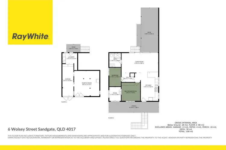 Floorplan of Homely house listing, 6 Wolsey Street, Sandgate QLD 4017