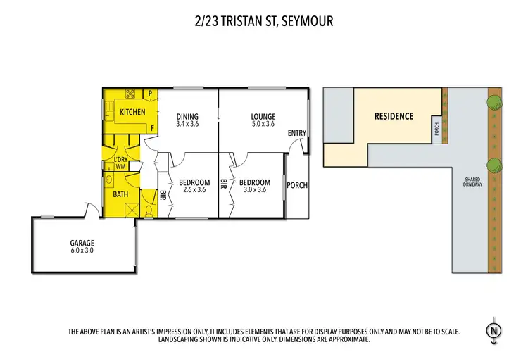 Floorplan of Homely apartment listing, 2/23 Tristan Street, Seymour VIC 3660