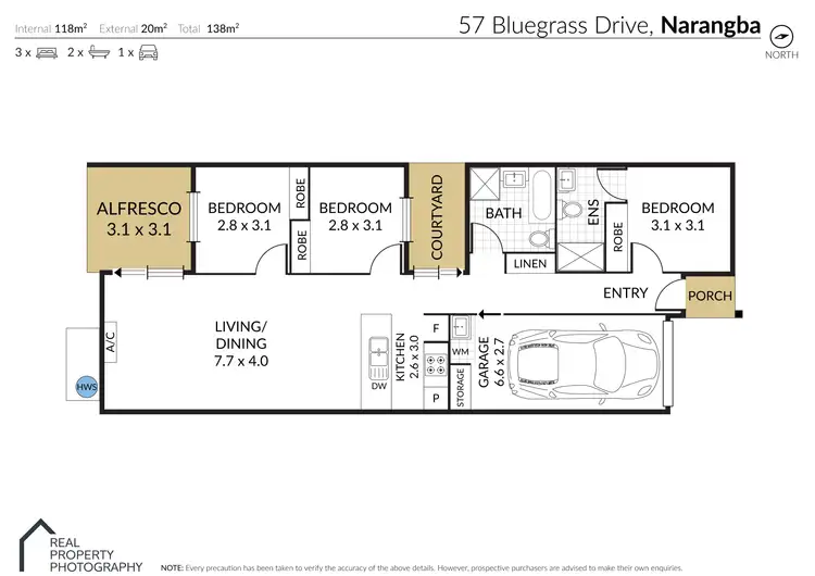 Floorplan of Homely house listing, 57 Bluegrass Drive, Narangba QLD 4504