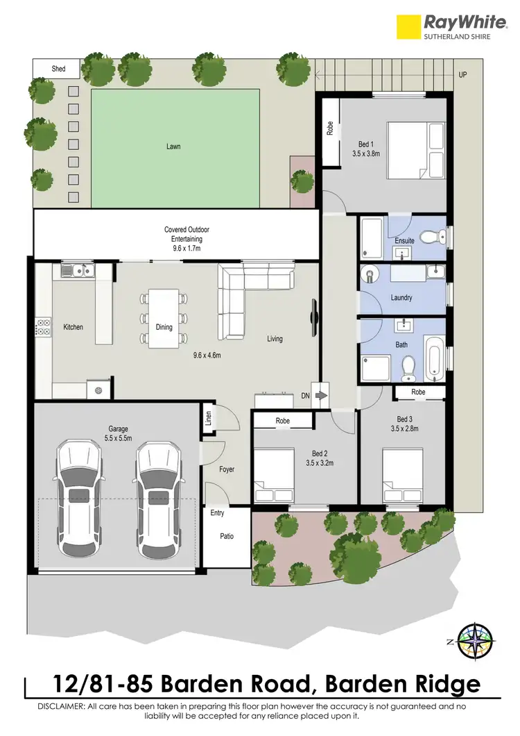 Floorplan of Homely villa listing, 12/81-85 Barden Road, Barden Ridge NSW 2234