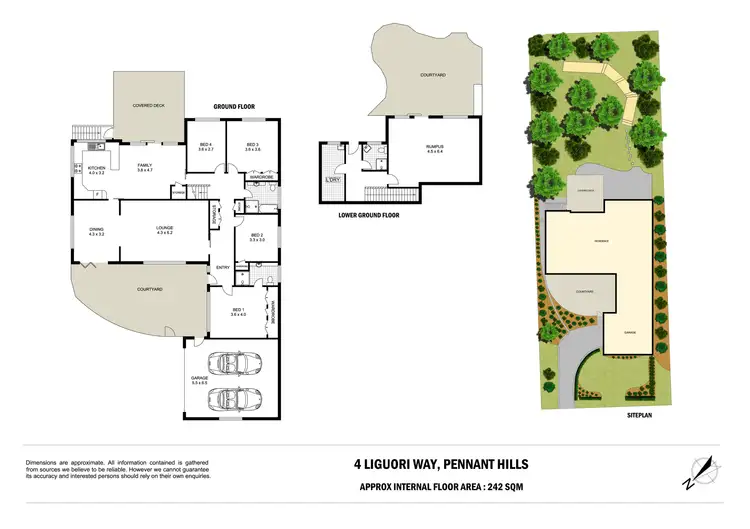 Floorplan of Homely house listing, 4 Liguori Way, Pennant Hills NSW 2120