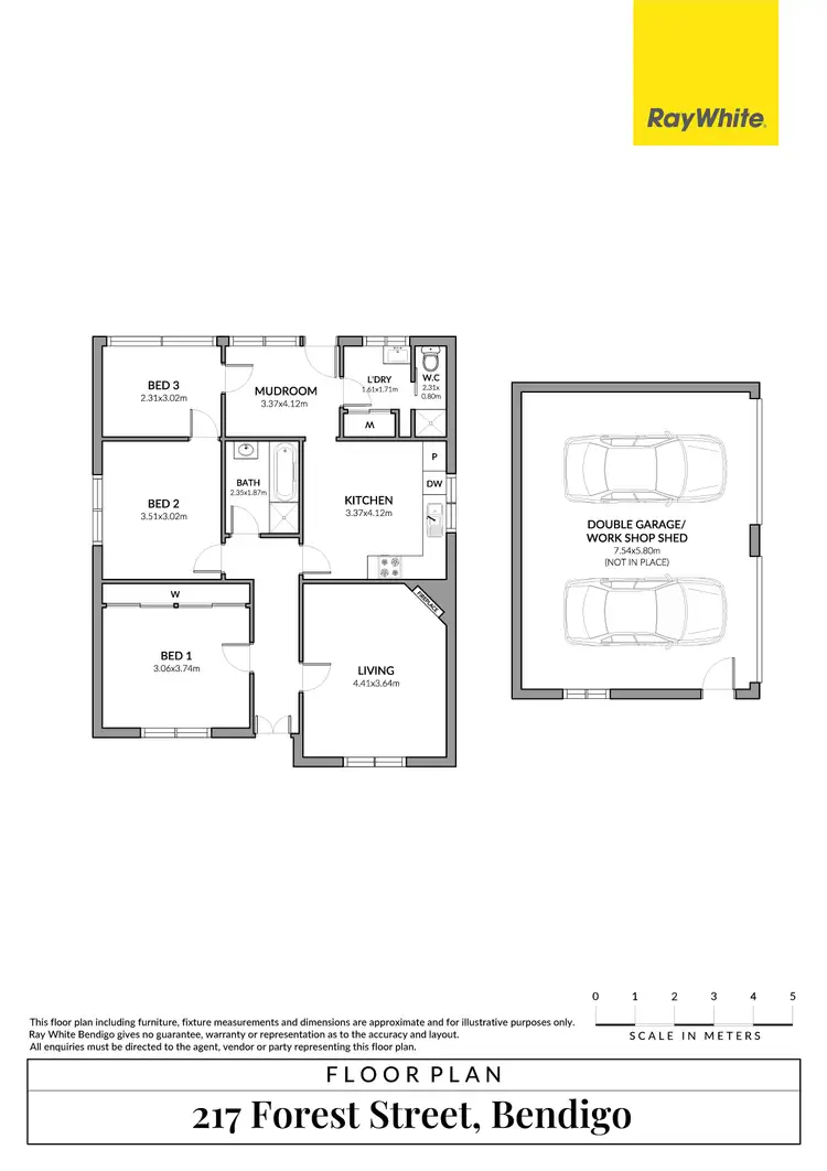 Floorplan of Homely house listing, 217 Forest Street, Bendigo VIC 3550