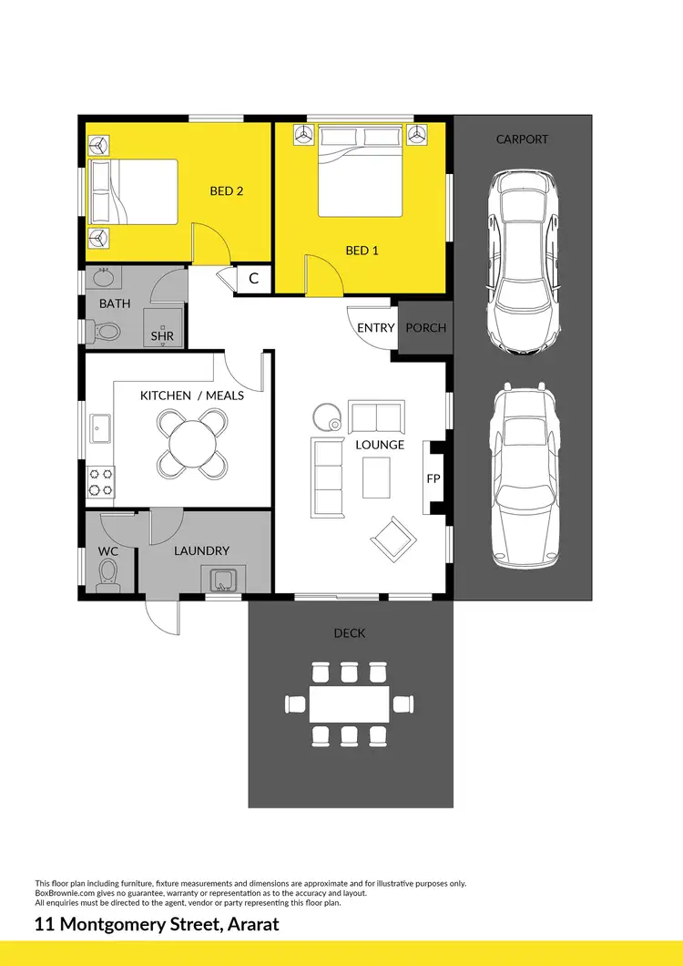Floorplan of Homely house listing, 11 Montgomery Street, Ararat VIC 3377