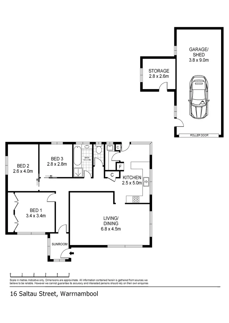 Floorplan of Homely house listing, 16 Saltau Street, Warrnambool VIC 3280