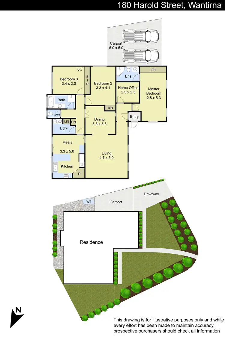Floorplan of Homely house listing, 180 Harold Street, Wantirna VIC 3152