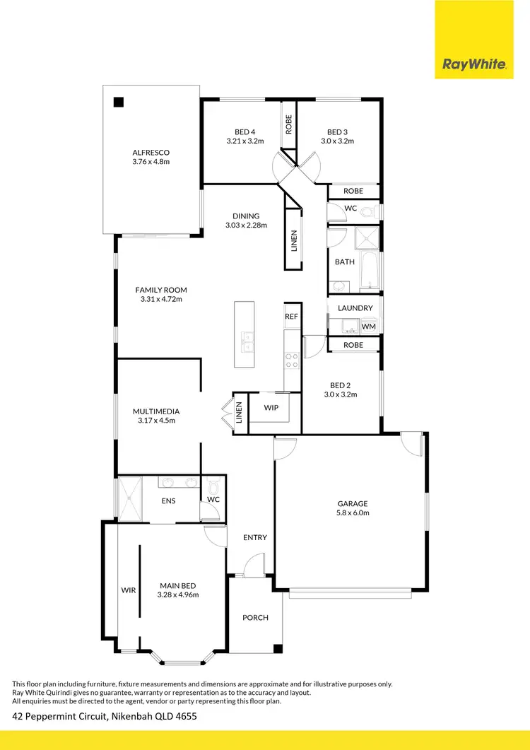 Floorplan of Homely house listing, 42 Peppermint Circuit, Nikenbah QLD 4655