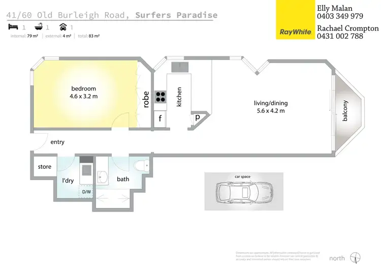 Floorplan of Homely apartment listing, 41/60 Old Burleigh Road, Surfers Paradise QLD 4217
